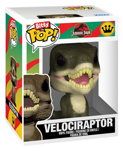 Jurassic Park Bitty POP! Vinyl Figure 2-Pack Velociraptor & Brachiosaurus 2 cm - Funko Mini Figures, POP! Figures