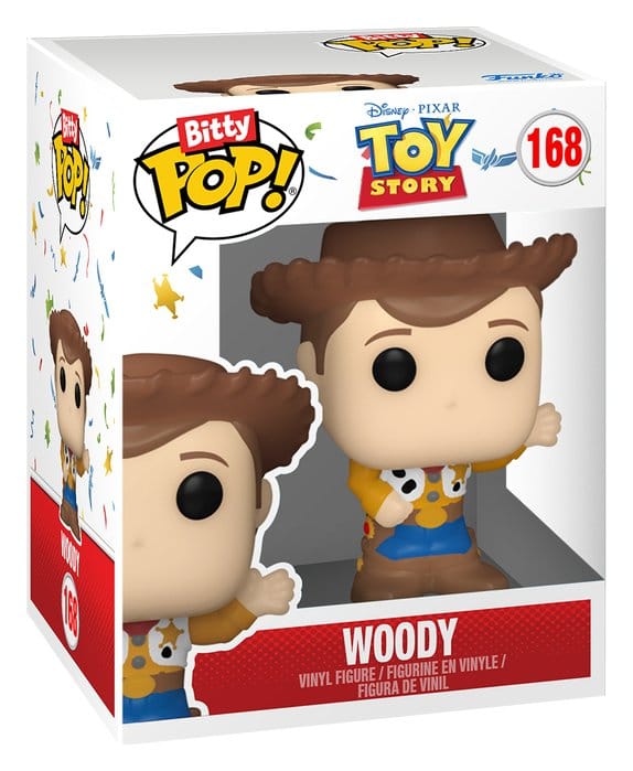 Toy Story Bitty POP! Vinyl Figures 2-Pack Woody & Buzz Lightyear 2 cm - Funko Mini Figures, Pop! Figures