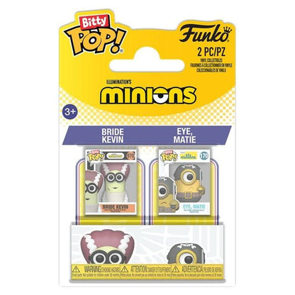 Minions Bitty POP! Vinyl Figures 2-Pack Bride Kevin & Eye, Matie 2 cm - Funko Pop! Figures