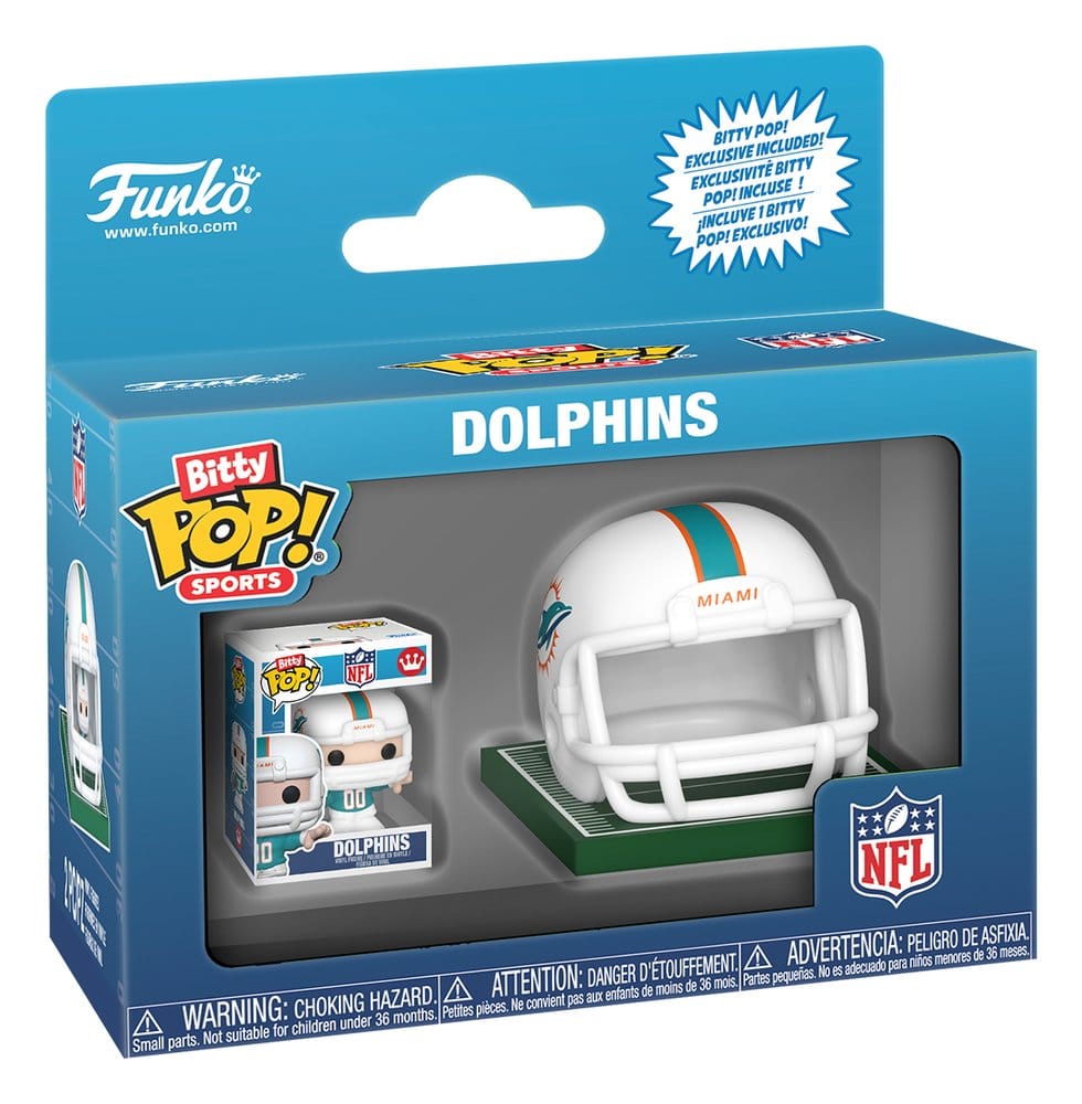 NFL Bitty POP! Helmets Vinyl Figures AFC Series 1 Assortment Box Qty 12