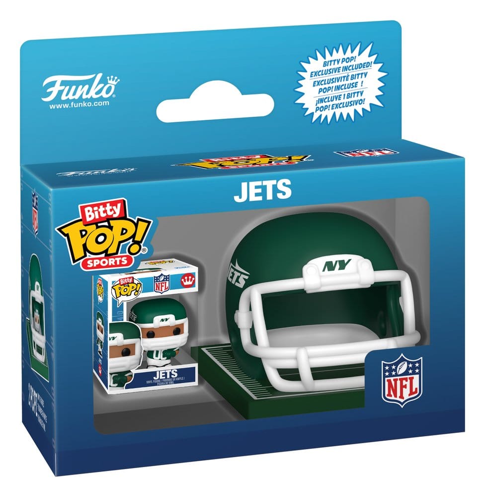 NFL Bitty POP! Helmets Vinyl Figures AFC Series 1 Assortment Box Qty 12