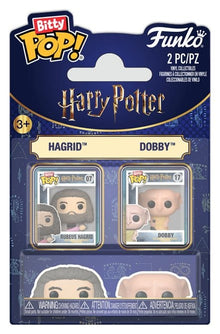 Harry Potter Bitty POP! Vinyl Figure 2-Pack Hagrid & Dobby 2 cm - Funko Mini Figures, POP! Figures
