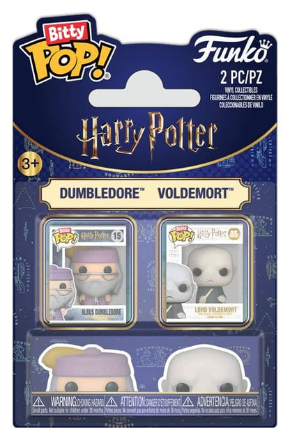 Harry Potter Bitty POP! Vinyl Figure 2-Pack Dumbledore/Voldemort 2 cm - Funko Mini Figures, POP! Figures