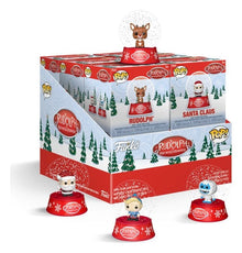 Rudolph the Red-Nosed Reindeer Mystery Minis Snow Globes 12 pc 5 cm Blind Box Display Box Qty 12 - Funko Decoration, Blind Boxes