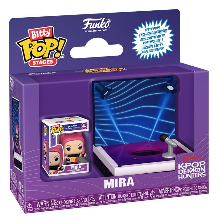 KPop Demon Hunters Bitty POP! Stages Vinyl Figure Mira 2,5 cm - Funko Mini Figures, POP! Figures