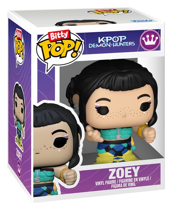 KPop Demon Hunters Bitty POP! Stages Vinyl Figure Zoey 2,5 cm - Funko Mini Figures, POP! Figures