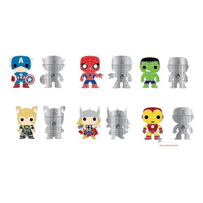 Marvel Loungefly POP! Enamel Pins Group 3 cm Assortment Box Qty 12