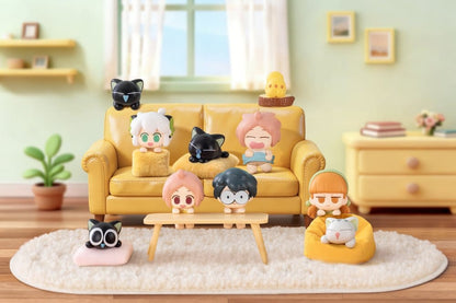 Luo Xiaohei Peekrin Series 1 Blind Box Mini Figures 2-Pack Display Box Qty 4 - Funism Mini Figures, Blind Boxes