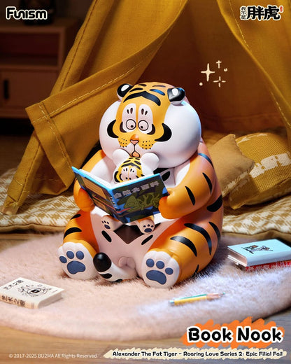 Alexander The Fat Tiger Mini Figures Roaring Love Series 2: Epic Filial Fabil7 cm Display Box Qty 8 - Funism Mini Figures, Blind Boxes