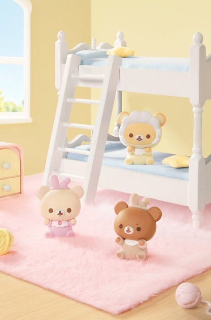 Rilakkuma Nuonuo Baby Series Blind Box Mini Figures Cubby Face Display Box Qty 4 - Funism Mini Figures, Blind Boxes