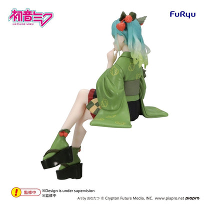 Hatsune Miku Noodle Stopper PVC Figure Flower Fairy Winter Cherry Green Color Ver. 15 cm - Furyu Statues