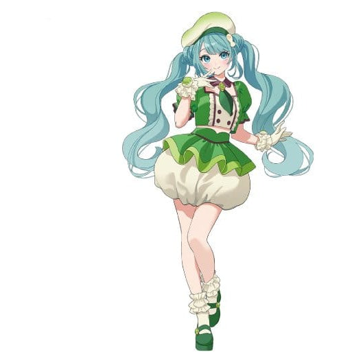 Hatsune Miku x Tirol Choco Collaboration PVC Figure Matcha Mochi Ver. - Furyu Statues