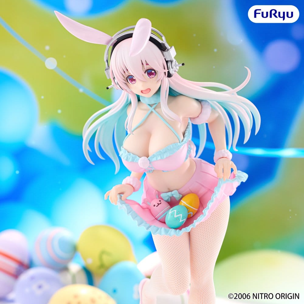 Super Sonico BiCute Bunnies PVC Figure Pastel Easter Ver. - Furyu Statues