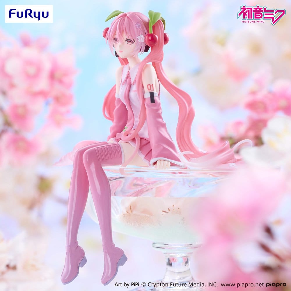 Hatsune Miku Noodle Stopper PVC Figure Sakura Miku 2026 Smile Ver.