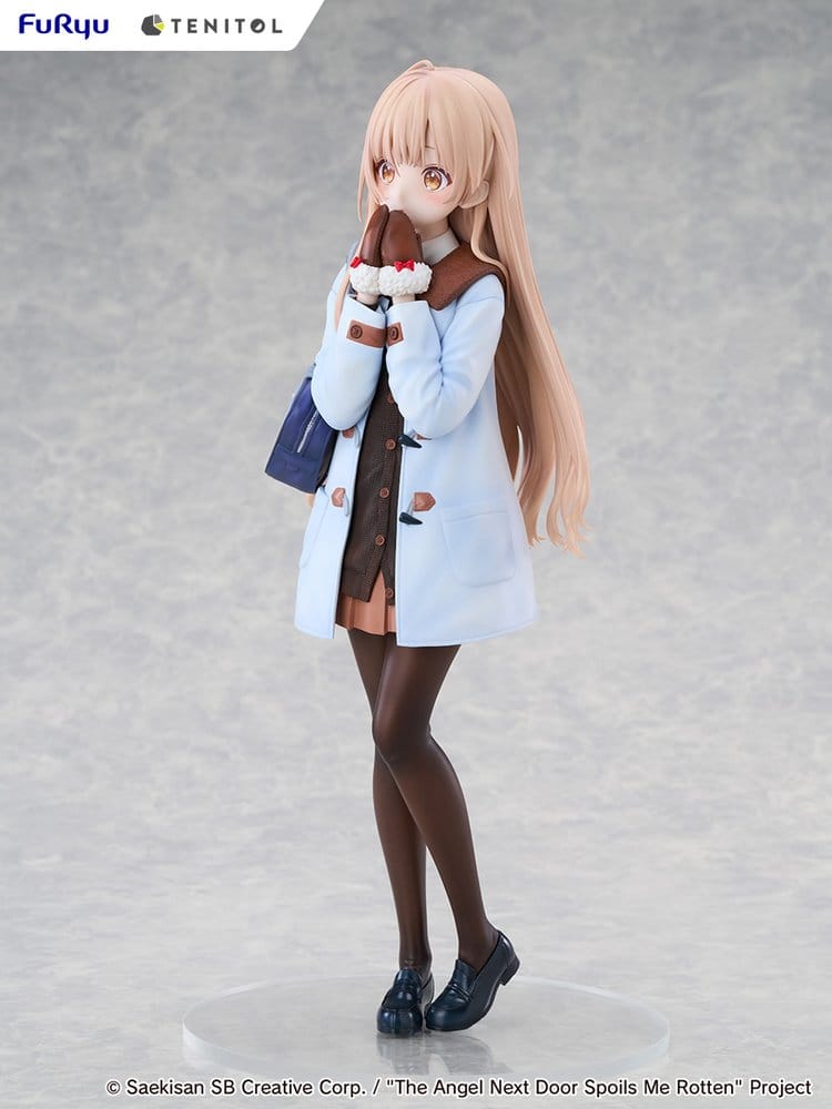 The Angel Next Door Spoils Me Rotten Tenitol Tall PVC Figure Mahiru Shiina Winter clothes Ver. - Furyu Statues
