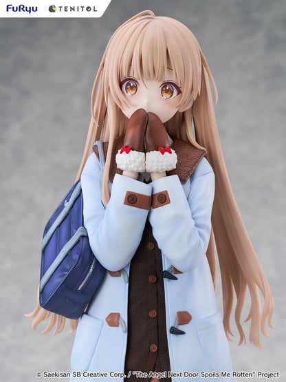 The Angel Next Door Spoils Me Rotten Tenitol Tall PVC Figure Mahiru Shiina Winter clothes Ver. - Furyu Statues
