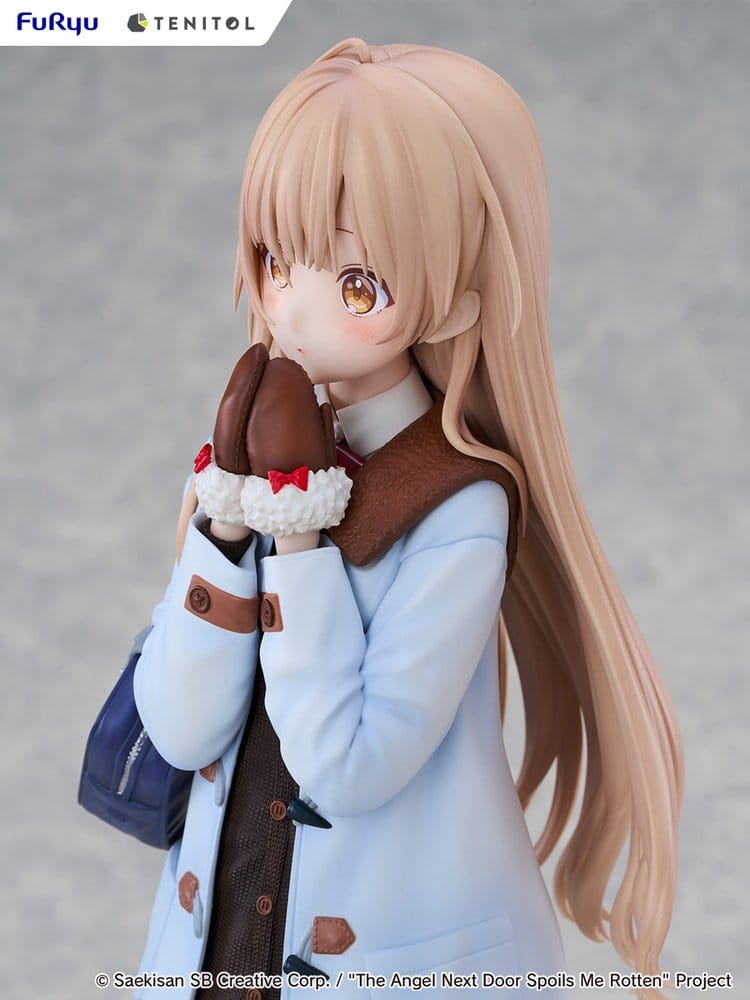 The Angel Next Door Spoils Me Rotten Tenitol Tall PVC Figure Mahiru Shiina Winter clothes Ver. - Furyu Statues