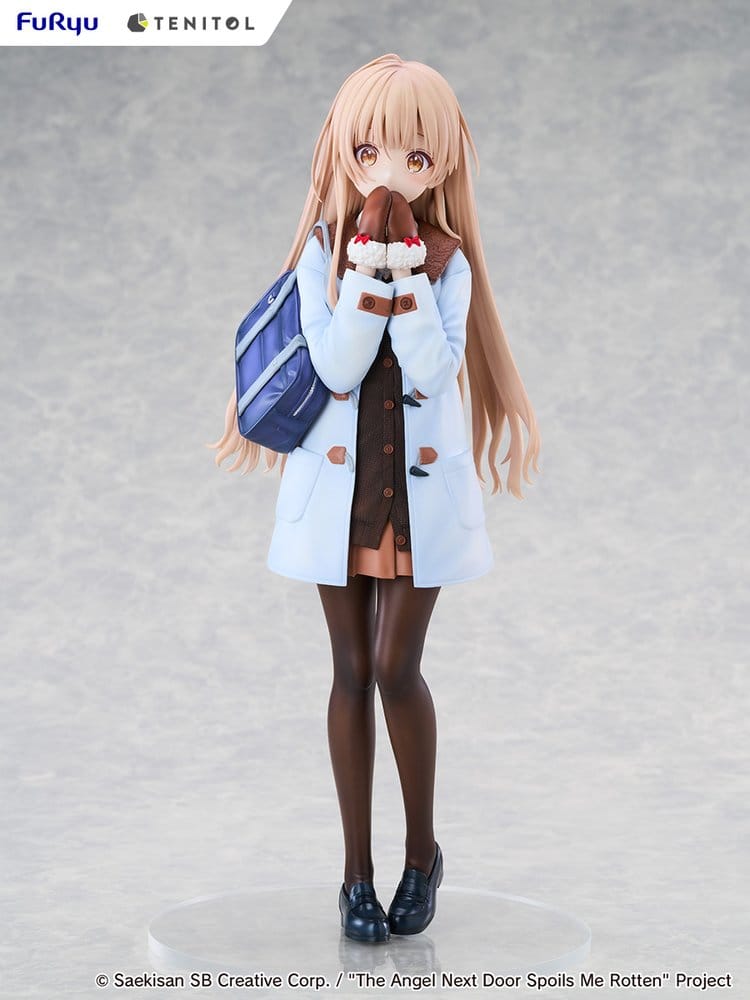 The Angel Next Door Spoils Me Rotten Tenitol Tall PVC Figure Mahiru Shiina Winter clothes Ver. - Furyu Statues