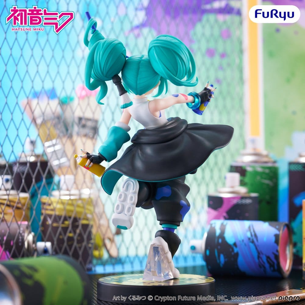Hatsune Miku Muchute PVC Statue Paint Girl Another Color Ver. 23 cm - Furyu Statues