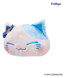 Nemuneko Cat Big Plush Figure Blue 35 cm - Furyu Plushes