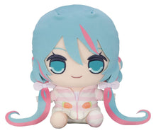 Hatsune Miku Kyurumaru Big Plush Figure Rabbit Ear Hood Pajama 28 cm - Furyu Plushes