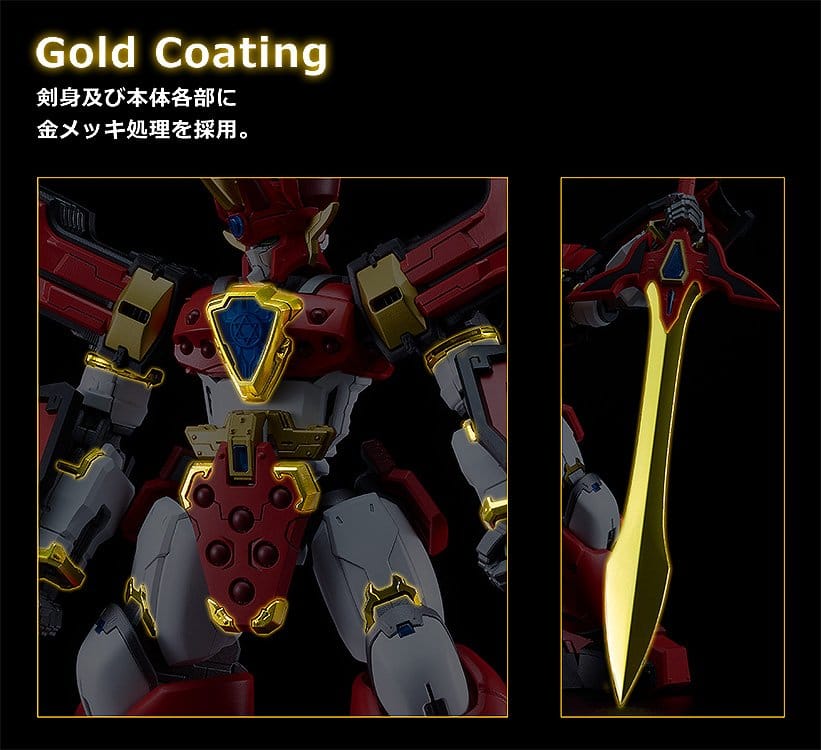 Mado King Granzort Moderoid King's Style Plastic Model Kit Granzort Gold Edition 19 cm - Good Smile Company Model Kits