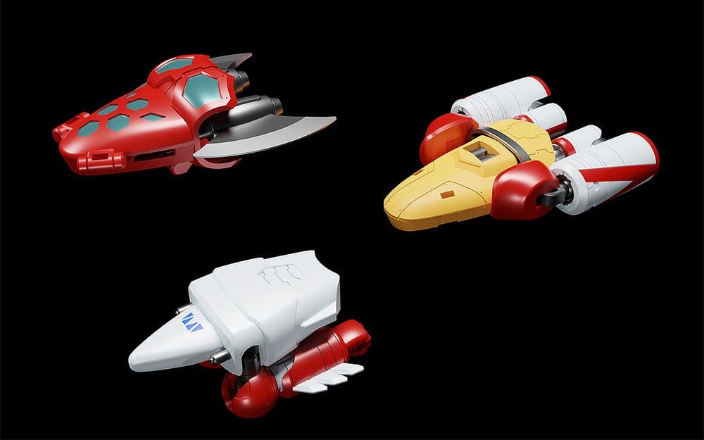Getter Robo Moderoid Plastic Model Kit Miniature Combining & Transforming Getter 1 12 cm - Good Smile Company Model Kits
