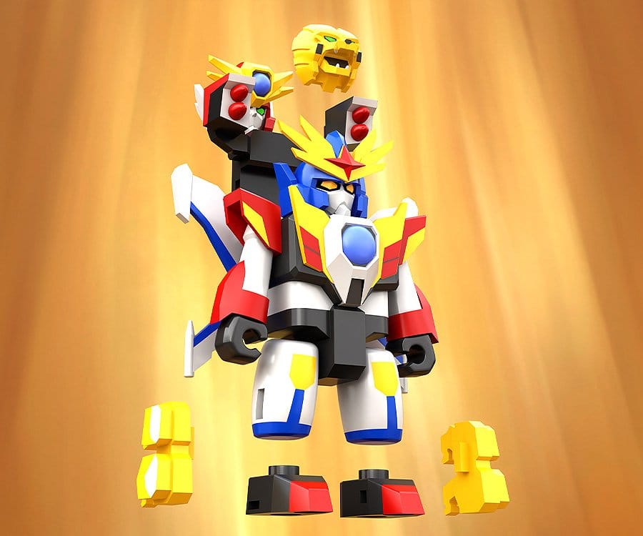 The Brave Fighter of Legend Da-Garn Brickroid Action Figure Da-Garn X 5 cm - Good Smile Company Action Figures