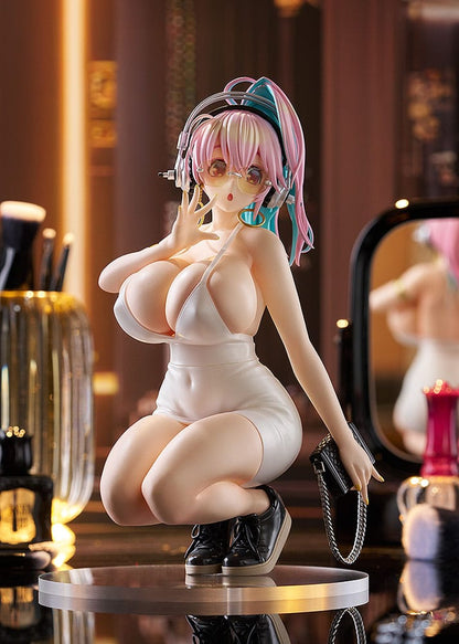 Super Sonico Pop Up Parade PVC Statue Super Sonico: 15th Mini Dress Ver. L Size 20 cm