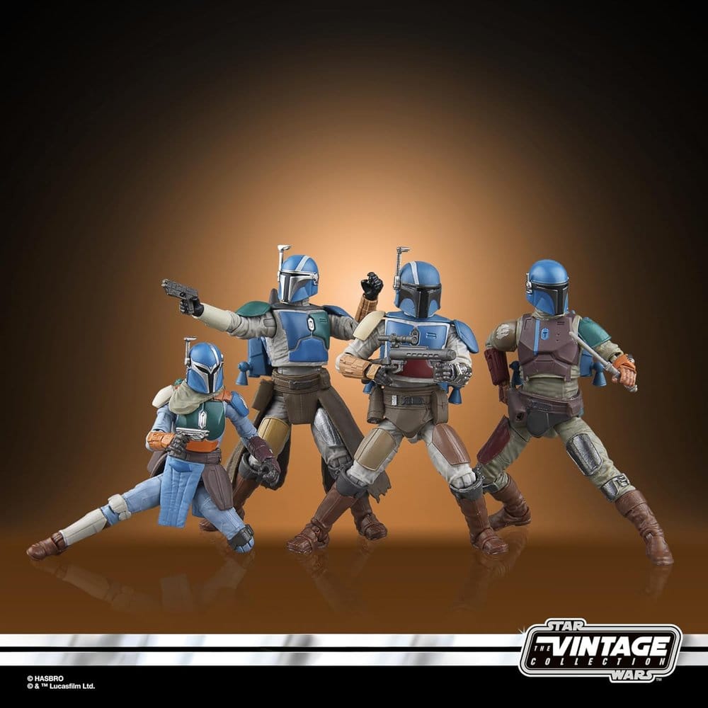 Star Wars The Mandalorian Vintage Collection Action Figure 4-Pack Mandalorian Shriek-Hawk - Hasbro Action Figures