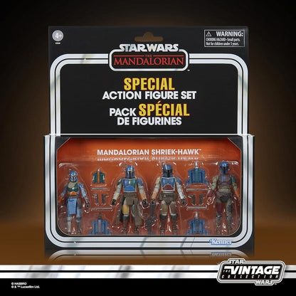 Star Wars The Mandalorian Vintage Collection Action Figure 4-Pack Mandalorian Shriek-Hawk - Hasbro Action Figures