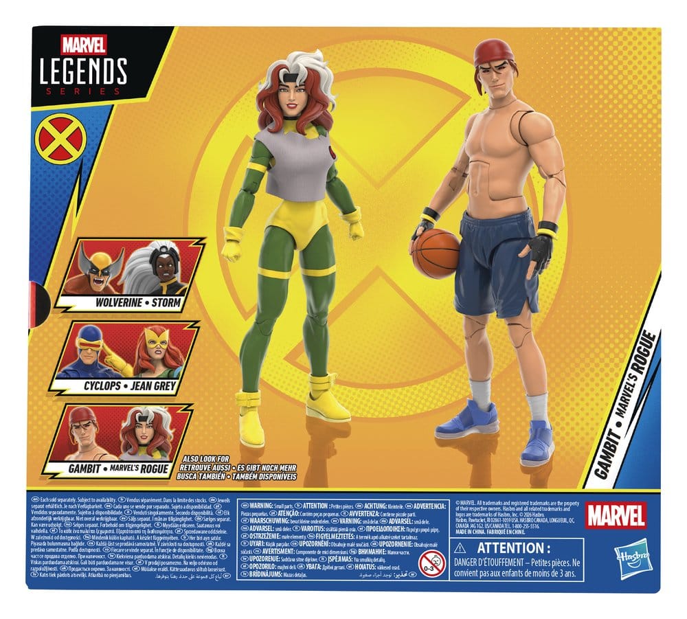 X-Men '97 Marvel Legends Action Figure 2-Pack Gambit & Marvel's Rogue