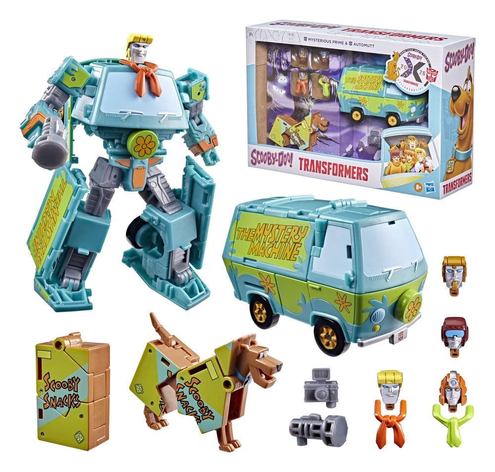 Transformers x Scooby-Doo Action Figure 2-Pack Mysterious Prime & Automutt 15 cm - Hasbro Action Figures