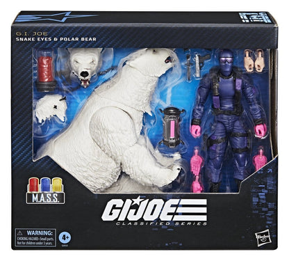 GI Joe Classified Series Action Figure Snake Eyes with Polar Bear