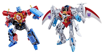 Transformers Timelines Hearts of Steel Comic Edition Action Figures Optimus Prime & Starscream