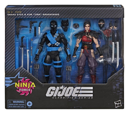 G.I. Joe Classified Series Action Figure 2-Pack Snake Eyes & Kim "Jinx" Arashikage - Hasbro Action Figures