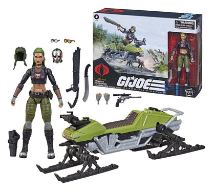 G.I. Joe Classified Series Action Figure and Vehicle Set #194 Zanya and Dreadnok Chameleon (Swamp Skier) 15 cm - Hasbro Action Figures
