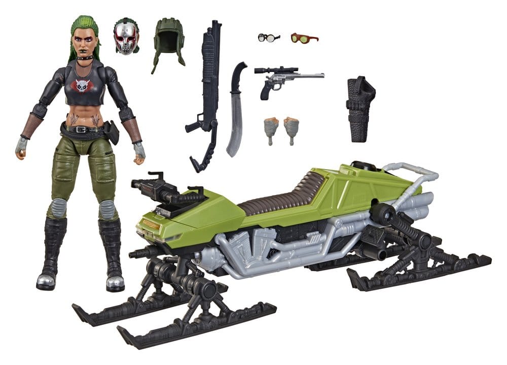 G.I. Joe Classified Series Action Figure and Vehicle Set #194 Zanya and Dreadnok Chameleon (Swamp Skier) 15 cm - Hasbro Action Figures