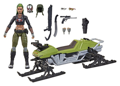 G.I. Joe Classified Series Action Figure and Vehicle Set #194 Zanya and Dreadnok Chameleon (Swamp Skier) 15 cm - Hasbro Action Figures