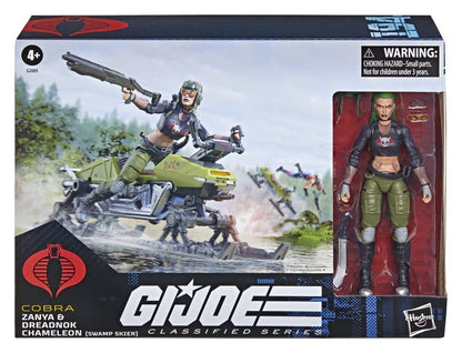 G.I. Joe Classified Series Action Figure and Vehicle Set #194 Zanya and Dreadnok Chameleon (Swamp Skier) 15 cm - Hasbro Action Figures