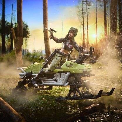 G.I. Joe Classified Series Action Figure and Vehicle Set #194 Zanya and Dreadnok Chameleon (Swamp Skier) 15 cm - Hasbro Action Figures