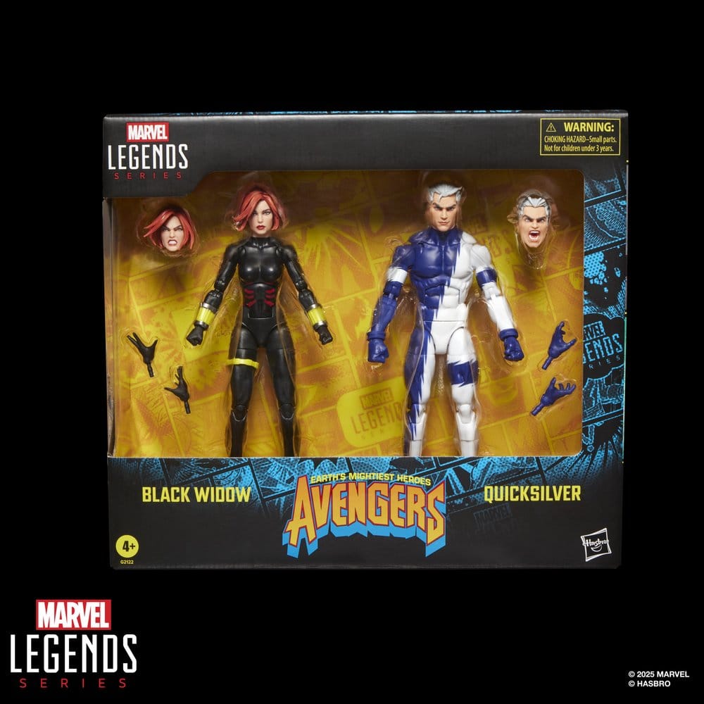 Avengers Marvel Legends Action Figure 2-Pack Black Widow & Quicksilver 15 cm - Hasbro Action Figures