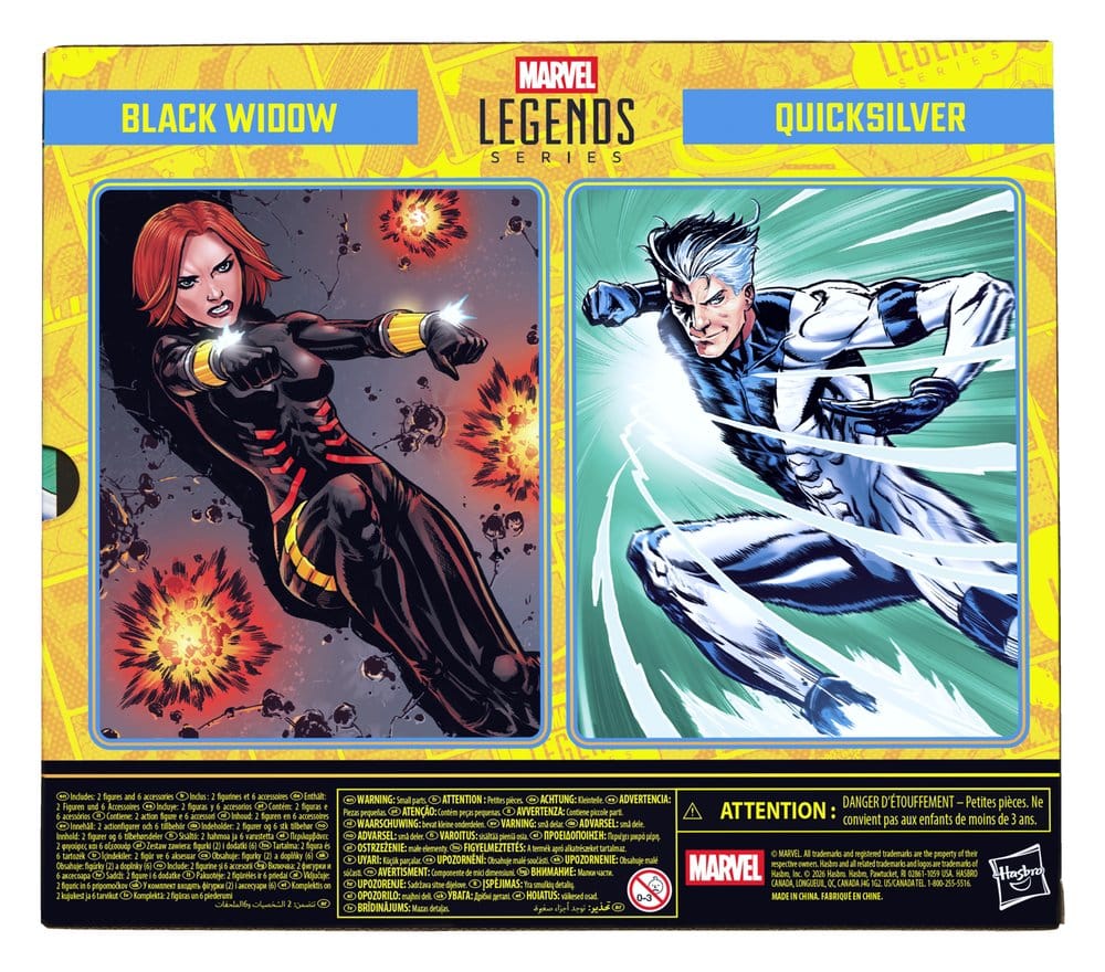 Avengers Marvel Legends Action Figure 2-Pack Black Widow & Quicksilver 15 cm - Hasbro Action Figures