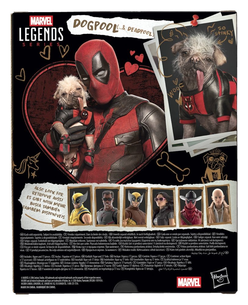 Deadpool & Wolverine Marvel Legends Action Figure Dogpool & Deadpool 15 cm - Hasbro Action Figures
