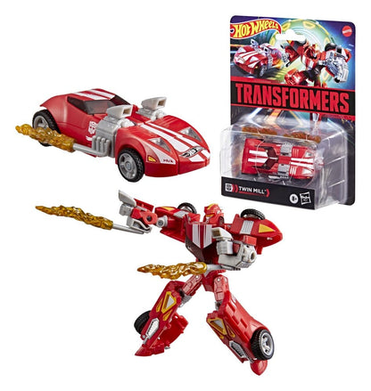 Transformers Collaborative Hot Wheels x Transformers Deluxe Class Action Figure Twin Mill 13 cm - Hasbro Action Figures