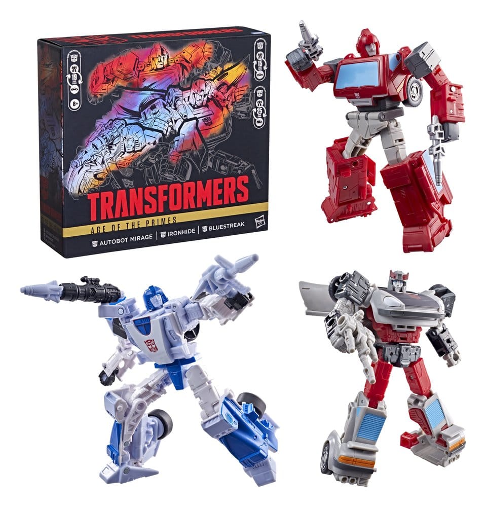Transformers Age of the Primes Action Figure 3-Pack Autobot Mirage & Bluestreak & Ironhide - Hasbro Action Figures