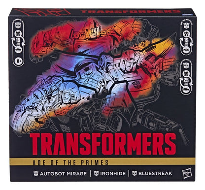 Transformers Age of the Primes Action Figure 3-Pack Autobot Mirage & Bluestreak & Ironhide - Hasbro Action Figures