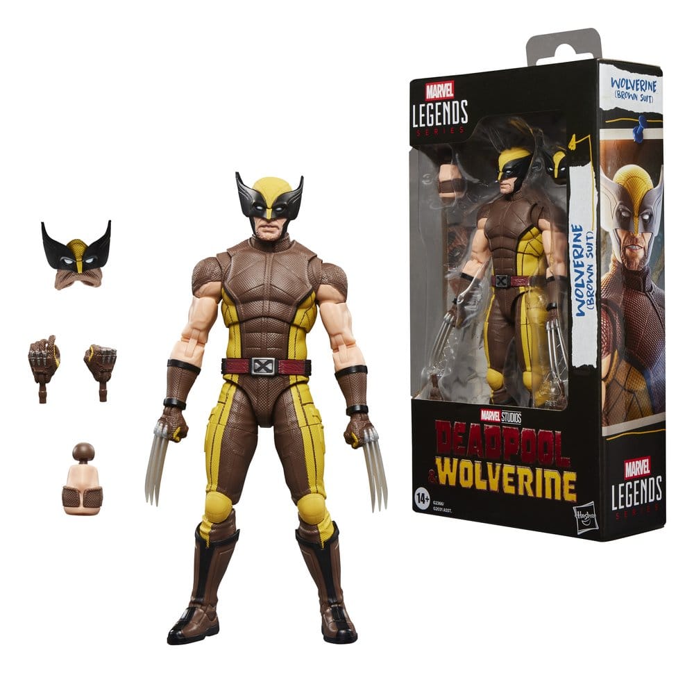 Deadpool & Wolverine Marvel Legends Action Figure Wolverine (Brown Suit) 15 cm - Hasbro Action Figures