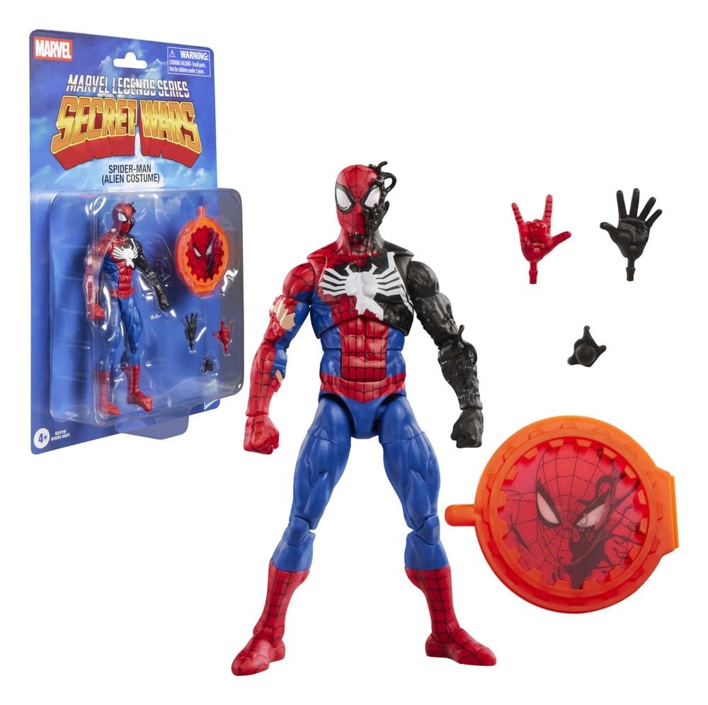 Secret Wars Marvel Legends Action Figure Spider-Man (Alien Costume) 15 cm - Hasbro Action Figures