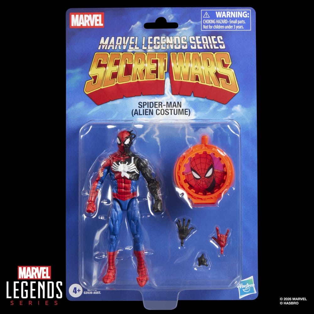Secret Wars Marvel Legends Action Figure Spider-Man (Alien Costume) 15 cm - Hasbro Action Figures